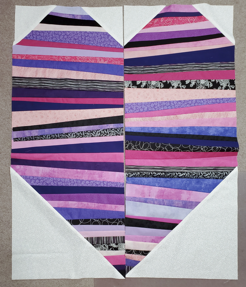 Hearts like crazy paving two halves of the heart Hearts like crazy paving two halves of the heart